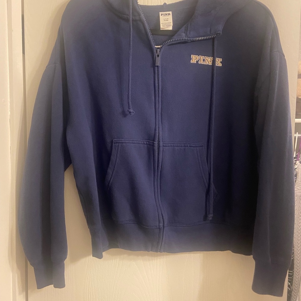 PINK Victoria's Secret Indigo Zip-Up Jacket